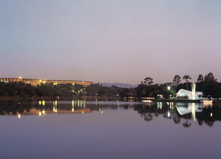 Yacht Club, Pampulha, Belo Horizonte, by night